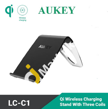Aukey Lc-C1 Qi Wireless Charging Stand With Three Coils -Imported From Uk